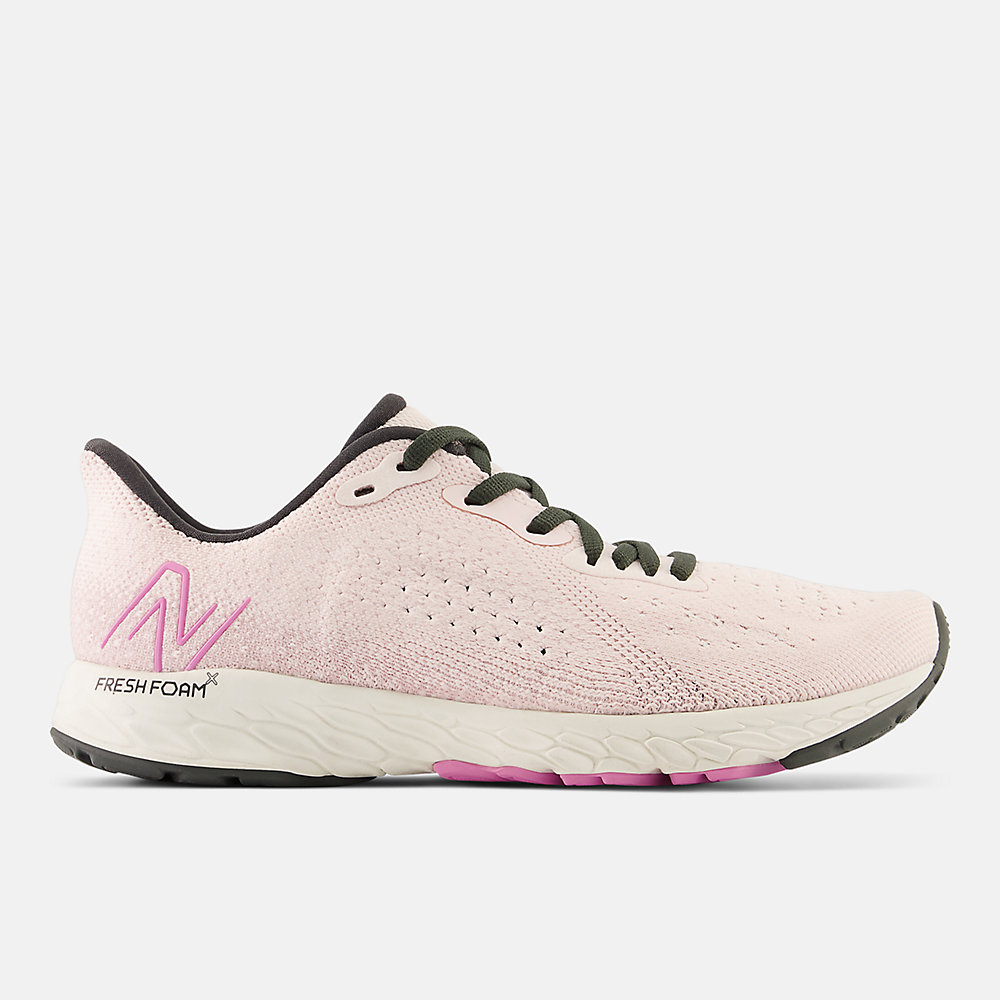 New Balance Fresh Foam X Tempo v2 Shoes Washed Pink with Blacktop and Raspberry